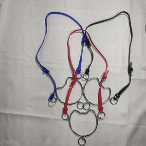 Bocado de PVC de hierro anti-mordeduras duradero para entrenamiento de caballos, para guiar y controlar, tamaños Full/Cob - Product Image 3