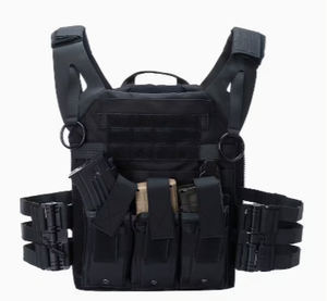 TRIBON SPORTS TS-<b>TV</b>-004 Tactical Vest Nylon Softback Utility Pockets Zipper Closure Detachable Shoulder Strap Hunting Backpack - Product Image 5