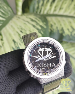 นาฬิกาฮิปฮอปสุดพิเศษ Jesus King ประดับเพชร VVS Moissanite เงินแท้ 925 ดีไซน์โดดเด่น - Product Image 4