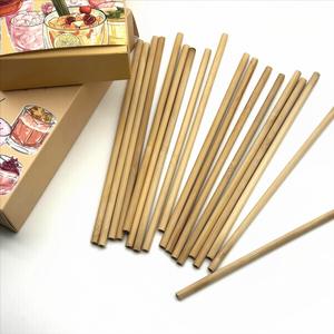 Premium <b>Bamboo</b> Beverage <b>Straws</b> Biodegradable Eco Friendly Drinking Solution for Restaurants Cafes and Events - Product Image 2