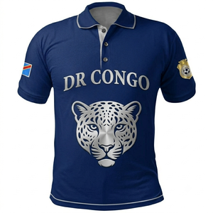 Camiseta de Polo de Fútbol Playa Personalizada, Vibrante, Sublimada, Estilo Tropical, Manga Corta, Ropa Deportiva Costera, Top de Entrenamiento - Product Image 1