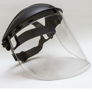 Masque de protection visuelle industriel optimal, masque de sécurité, protège-front, écran facial, matériau en polycarbonate, anti-rayures, protection UV, anti-poussière - Product Image 1