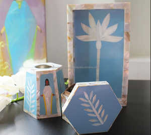Modern Handmade Mother Pearl Inlay Eco-Friendly Incense Holder Bakhoor <b>Burner</b> Set Religious Use High Quality Ramadan Eid Festive - Product Image 2