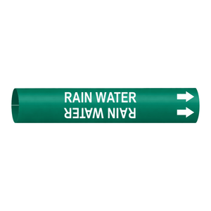 ตัวติดป้ายระบุท่อแบบยืดหยุ่นสำหรับการระบุท่อภายในและภายนอกอาคารโดย Brady Rain Water - Product Image 3