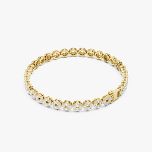 Bracelet en diamant cultivé en laboratoire de qualité export, certifié IGI, plaqué or, bijoux de luxe pour femmes, design élégant, prix raisonnable - Product Image 2