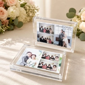 Nuevo Marco de Fotos Magnético Acrílico 5R, Personalizable en Tamaño y Color, Plástico Duradero para Fotos Cuadradas/Redondas, Regalos para el Hogar y la Oficina - Product Image 3