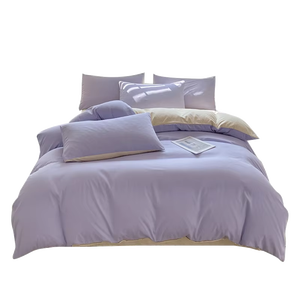 Juego de Edredón de 3 Piezas, Ropa de Cama de Algodón, Estilo Simple, Transpirable, Lavable a Máquina - Product Image 3