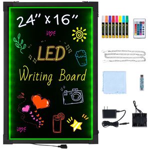 Lavagna Luminosa LED Effetto Neon 24"x16" Cancellabile con 8 Luci LED a Forma di F - Product Image 2