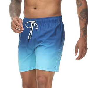 Maillots de bain pour hommes de haute qualité, écologiques, avec impression de logo personnalisée, best-seller, séchage rapide, cordon de serrage. - Product Image 2