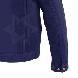 Veste en jean tendance pour homme, finition usée, vêtements personnalisés avec logo, fournisseur de qualité, veste en jean pour homme - Product Image 5