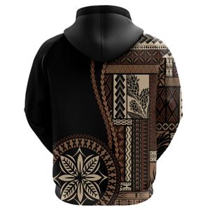 Vente en gros de sweats à capuche personnalisés avec design polynésien, motif tribal, motif maori, imprimé intégral hawaïen, coupés et cousus sur mesure - Product Image 2