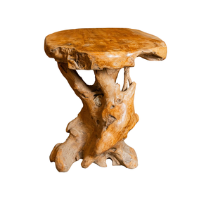 Mesa de Centro ARTERRA de Lujo, Única, Rústica, Hecha a Mano con Raíz de Teca, Artesanal, Antigua y Duradera - Muebles de Sala de Estar Indonesios para el Hogar - Product Image 1