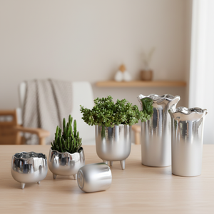 Pots à fleurs en métal personnalisés pour la décoration de table intérieure, maison, jardin, boutique - Product Image 2