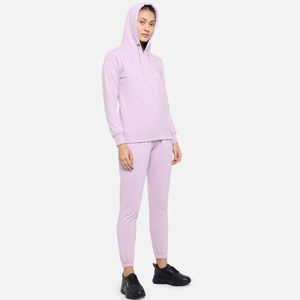 Ensemble de survêtement vintage à capuche pour femme, 2 pièces, en mélange polyester/coton, écologique, coupe-vent, idéal pour l'hiver - Product Image 4