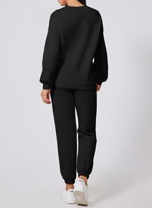 Conjunto de sudadera y pantalón de forro polar para mujer, sudaderas casuales, chándal para mujer, sudaderas con capucha, ropa deportiva, trajes deportivos - Product Image 3