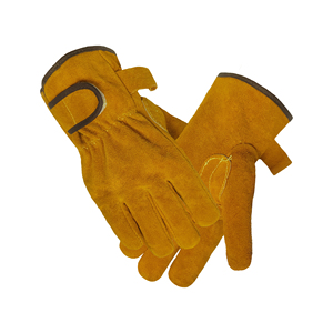Guantes de Seguridad de Cuero, Textura Suave, Resistentes a la Abrasión, Antideslizantes, Guantes de Trabajo de Uso General, Puño Recto - Product Image 1