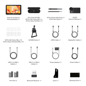 Tableta de Dibujo XPPen Artist Pro 27 Gen 2 4K UHD con Pantalla Táctil de 120Hz y Lápiz X3 Pro, 16384 Niveles - Product Image 6