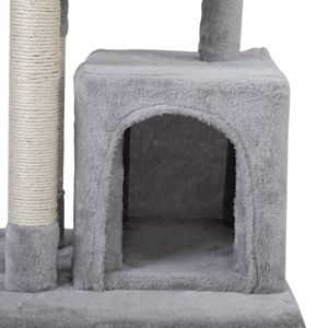 XH a doppio livello di gatto albero Stand mobili per gattini; Torre di attività con pali gattino Pet Play House - Product Image 6