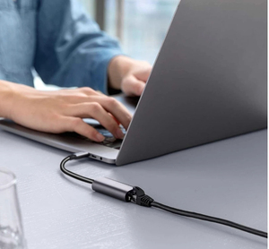 อะแดปเตอร์อลูมิเนียม USB C เป็นอีเธอร์เน็ต 2.5Gbps Type-C เป็น RJ45 LAN ตัวแปลงเครือข่ายสำหรับแล็ปท็อปแมคบุค - Product Image 2