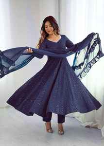 Nuevo y Hermoso Traje Salwar Indio para Adultos, Diseños Gharara, Vestido Punjabi para Mujer, Venta al por Mayor - Product Image 5