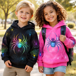 Sweat à capuche personnalisé imprimé araignée coloré pour garçons - Respirant 100% coton - Fournisseur OEM et fabricant direct d'usine - Product Image 6