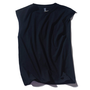 Débardeur de sport pour homme 100 % coton, style décontracté, sans manches, coupe classique, respirant, tricoté, pour le fitness et le basketball - Product Image 3