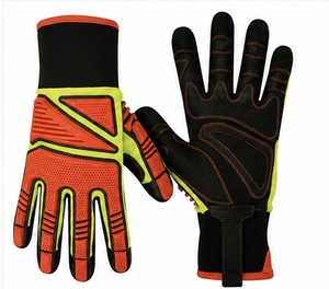 Gants de travail premium résistants aux chocs avec paume en nitrile, conformes aux normes ANSI/ISEA niveau de coupe 4 et EN388, design personnalisable, respirants et confortables - Product Image 1