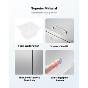 Frigorifero Commerciale da Cucina 72 Pollici 18,7 Cu. Ft. Tavolo Refrigerato per Preparazione Sandwich Mega Top con Frigorifero per 30 Vaschette - Product Image 4