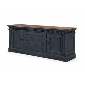 Modern Classic Dark Wood TV <b>Sideboard</b> Cabinet with <b>Storage</b> Drawers and Doors for Living Room Hotel Villa - Product Image 3