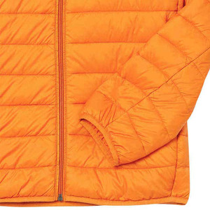 Yellow Color OEM Custom Made High Quality 100% Nylon Zipper Closure Stand Collar Patchwork Men's Puffer <b>Jackets</b> - Product Image 6