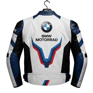 Men's Custom Super MotoCP Track Cowhide <b>Racing</b> <b>Jacket</b>/Chaqueta Leather Motorbike CE Level 2 Protection Made To Measure Approved - Product Image 3