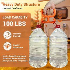 Confezione da 2 Porta Sacchetti in Plastica Resistente, Maniglia Multiuso per Borse della Spesa, Ogni Porta Sacchetti Raccoglie Comodamente 45 kg - Product Image 4