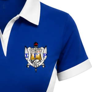 ชุดเดรสโปโล Sigma Gamma Rho แบบมีแผงด้านข้าง ชุดยูนิฟอร์มกีฬาแขนสั้นคอปกสำหรับผู้หญิง ชุดลำลองสำหรับเล่นกีฬา ขายส่ง - Product Image 5