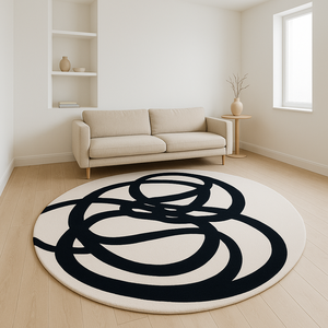 Tapis faits main modernes de qualité supérieure en laine de Nouvelle-Zélande, fabriqués en Inde, pour salon et maison, vente en gros - Product Image 2