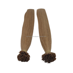 Indonesio 100% extensión de cabello Remy humano queratinas punta plana cutícula alineada teñido recto - Product Image 6