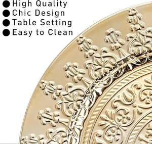 Plato Decorativo Dorado de Primera Calidad para Banquetes y Decoración de Mesa - Product Image 4