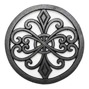 Modern Round Brass <b>Trivet</b> Parallel Slatted Grid Gold Metal Hot Pad Heat Resistant Kitchen Countertop Pot Coaster Stand - Product Image 6