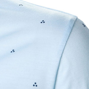 เสื้อเชิ้ตแขนสั้นผ้าคอตตอน/โพลีเอสเตอร์ถักแบบลำลอง สไตล์ OEM ตกแต่งกระดุม แฟชั่นฤดูร้อนยอดนิยม ไซส์พลัสสำหรับผู้ชาย น้ำหนัก 220 กรัม - Product Image 6
