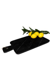 Planche à découper en marbre noir, planche à découper en marbre noir pour la cuisine, planche à découper en pierre naturelle - Product Image 5