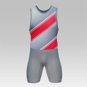 Singlet de Lucha Libre Unisex para Adultos, Transpirable, Duradero, Ligero, de Secado Rápido, 100% Poliéster, con Logotipo Frontal Impreso por Descarga - Product Image 4