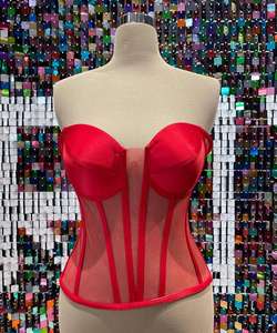 Corset Vintage Femme Overbust Sexy en Cuir Écologique Respirant pour Grandes Tailles, Effet Amincissant et Contrôle Moyen du Ventre - Product Image 3