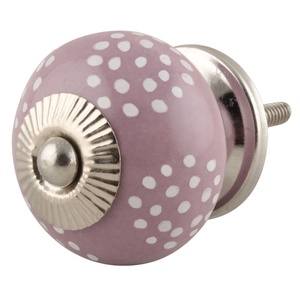 Perillas de cerámica Vintage moradas para armario de cocina, tiradores florales para granja, Hardware de 3,80 cm, CK-1652, nuevo diseño - Product Image 1