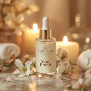 Proveedor Mayorista OEM de Cuidado de la Piel, Suero Facial con Oro 24K, Hidratante, Antienvejecimiento, Natural, Orgánico, con Vitamina C y Colágeno - Product Image 1