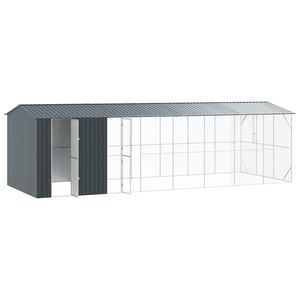 กรงสัตว์เลี้ยงพร้อมที่เก็บของ ขนาด 338.58 x 122.05 x 97.24 นิ้ว สีแอนทราไซต์ - Product Image 4