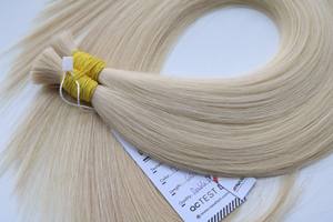 Extensiones de cabello a granel de calidad superior Cabello vietnamita Double Drown 100 gramos Colores claros 24 pulgadas - Product Image 6