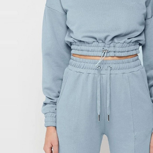Ensemble de survêtement deux pièces pour femme, haut court et pantalon de jogging, pour le sport, les loisirs et les voyages - Product Image 6