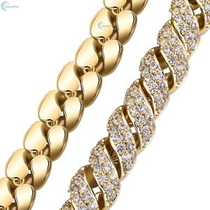 Pulsera de cuerda trenzada con diamantes cultivados en laboratorio, pulsera con incrustaciones de diamantes, pulsera hip hop personalizada para él - Product Image 4