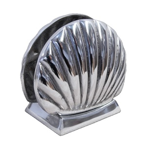 Soporte para Servilletas de Aluminio Fundido con Diseño de Vieira, Resistente, Decoración de Mesa para Restaurantes de Mariscos, Accesorios de Servicio Marinos para Hoteles de Lujo - Product Image 2