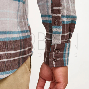 Crea tu propia camisa de franela ligera, de la más alta calidad, recién llegada, de talla grande, transpirable, personalizada, hecha al mejor precio. - Product Image 3