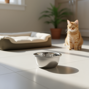 Ciotola per animali domestici Yommy in acciaio inossidabile da 20 cm per cani e gatti - Product Image 3